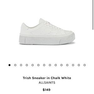 ALLSAINTS Revolve Trish Sneaker in Chalk White